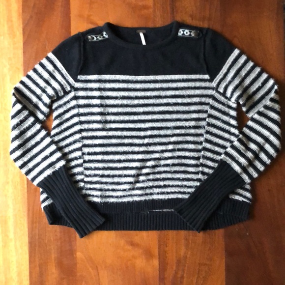 Free People Sweaters - Free people angora striped sweater